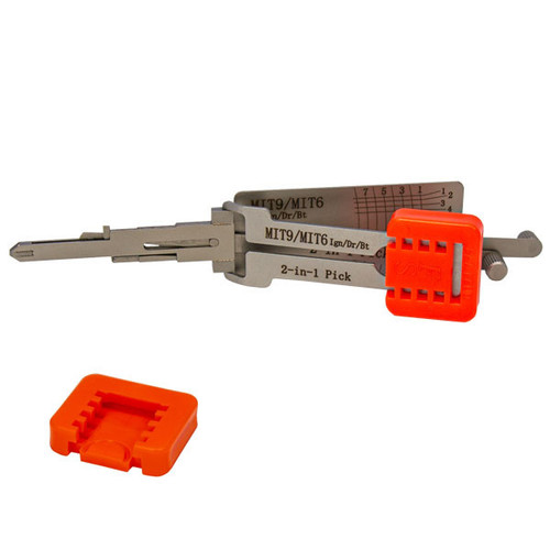 Finger Saver Thumb Brace Support for Original Lishi Pick Tools (Orange)