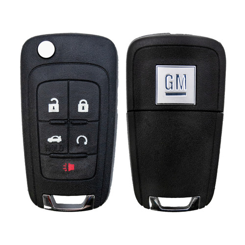 GM 5 Button Proximity Flip Key P409MK74946931, OHT05918179, 315 MHz - New, OEM GM 5 Button Proximity Flip Key P409MK74946931, OHT05918179, 315 MHz - New, OEM