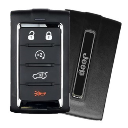 Jeep 5-Button Smart Key 2BAHD-KFW1 68577124AB 433 MHz, New OEM