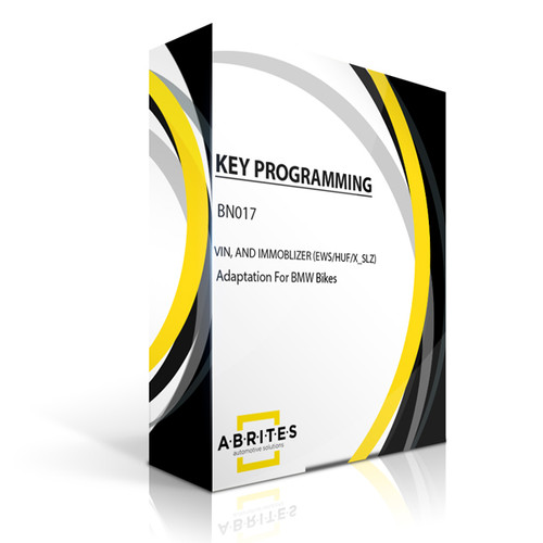 ABRITES BN017 Key Programming, VIN, and Immobilizer (EWS/HUF/X_SLZ ) Adaptation For BMW Bikes