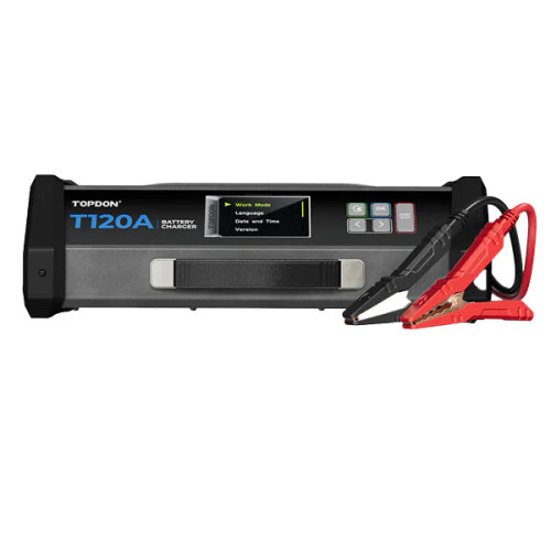 TOPDON T120000 120A Stable Power Supply and 12V Battery Charger - 6.5 Ft.