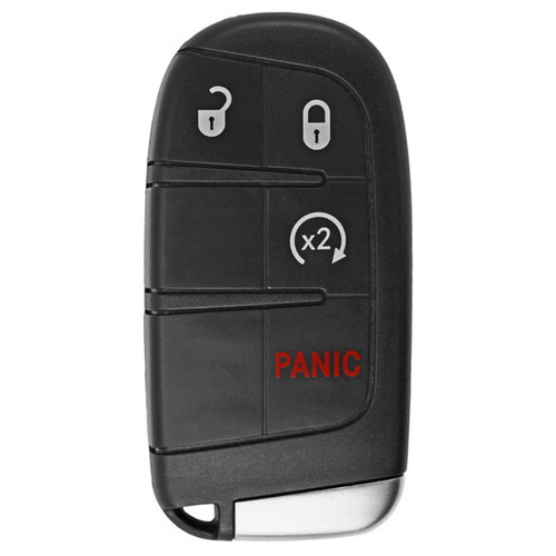 Keyless2Go Dodge, Jeep 4 Button Smart Key (Version 2) M3N-40821302, 68066350AB, 433 MHz - Premium Aftermarket