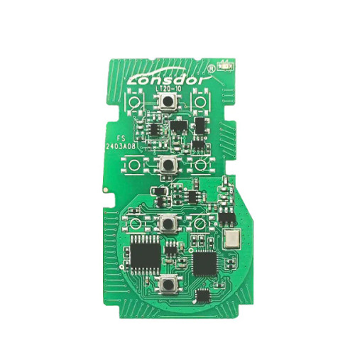 Lonsdor 4 Button Smart Key PCB Board (8A-BA) For K518, K518PRO, KH100+ Switchable Frequency