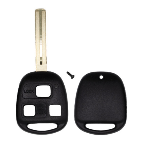 Dura-Shell Rugged Lexus 3 Button Remote Head Key Replacement Shell for Long Blade - Aftermarket