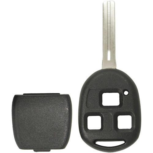 Keyless2Go Rugged 3 Button Remote Head Key Shell for Lexus - Long Blade
