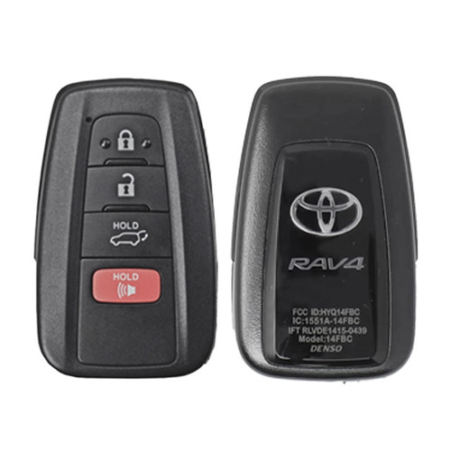 Toyota RAV4 4 Button Proximity Smart Key HYQ14FBC, 8990H-0R030 (0351 Board) US Production, Refurbished, Grade A