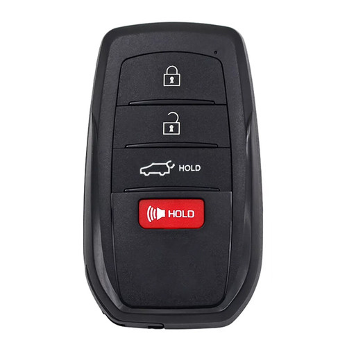 Keyless2Go Replacement Toyota Venza 4 Button Proximity Remote Smart Key HYQ14FBX / 8990H-48050, Premium Aftermarket