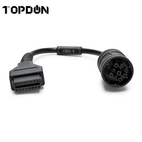 TOPDON HD 9 Pin Heavy Duty Cable Add On for Phoenix Max/Smart Diagnostic Scanner