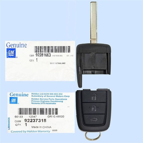 GM 4 Button Remote Head Key OUC6000083, 92237318, 315 MHz, New OEM