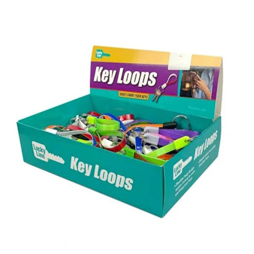 Lucky Line Key Loop Keychains ASSORTED - 50 Pcs - Display Box