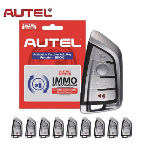 Autel IKEYBRAZ4T Software Card And 4 Button BMW-Style IKEY Bundle for BMW G-Chassis Vehicles