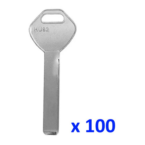 BMW 2-Track Mechanical Key Test Key Blade HU92 - 100 Pack