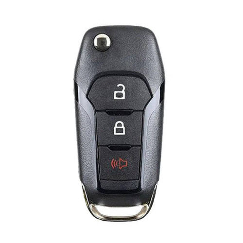 Ford 3 Button Center Mill Flip Key N5F-A08TBLP, 164-R8334, 433 MHz, Refurbished Recase