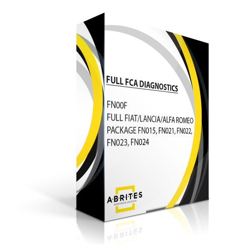 Abrites Full Software Package for FCA vehicles (FIAT, Lancia, Alfa Romeo), FN015, FN021, FN022, FN023 and FN024
