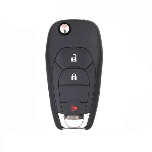 Replacement GM 3 Button Case Pad Remote Flip Key Shell, LXP-T003, LXP-T004, Standard Aftermarket