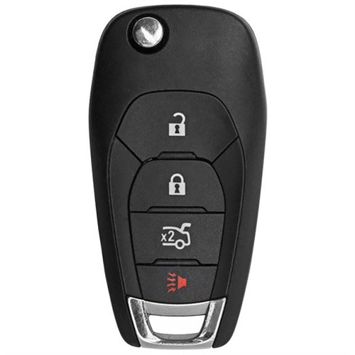 Replacement GM 4 Button Case Pad Remote Flip Key Shell, LXP-T003 & LXP-T004, Standard Aftermarket