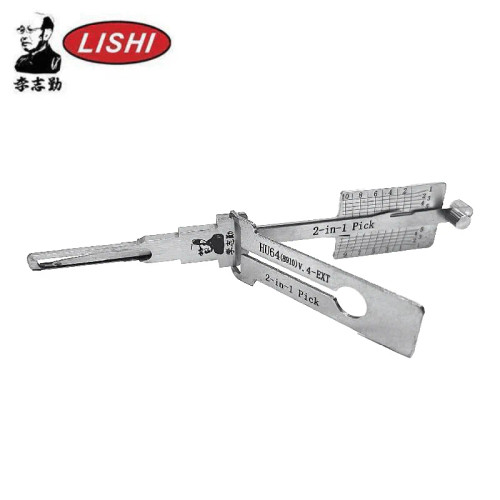 Original Lishi HU64-8910 V4 Mercedes Benz, 10-Cut, 2-in-1 Pick & Decoder, Anti-Glare, Exterior