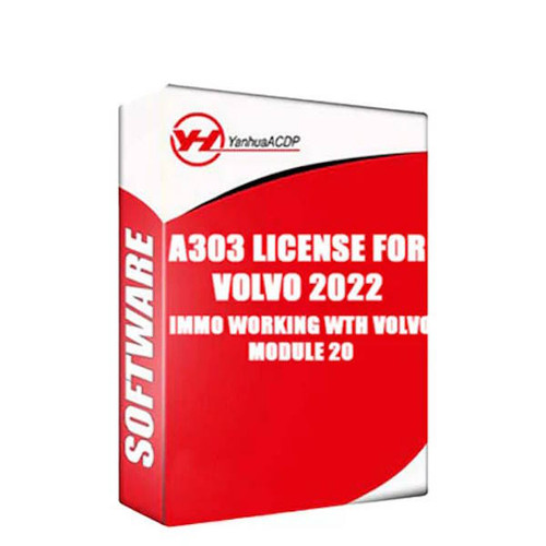Yanhua A303 Software License, Volvo 2022, IMMO To Work With Module #20 Yanhua A303 Software License, Volvo 2022, IMMO To Work With Module #20