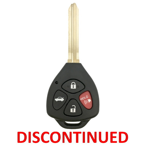 Toyota 4 Button G Chip Remote Head Key GQ4-29T, 89070-02620, 315 MHz - New, OEM