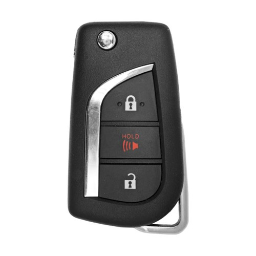 Toyota 3 Button Remote Flip Key with Xhorse Superchip HYQ12BFW, 89070-42G00, 315 MHz - Refurbished, Grade A