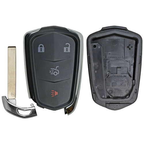 Cadillac 4 Button Smart Key Shell Replacement HYQ2AB, 13594023 - Aftermarket