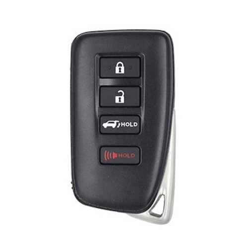 Keyless2Go Replacement Lexus 4 Button Proximity Smart Key HYQ14FLB, 89904-0E190, 315 MHz - Premium Aftermarket Keyless2Go Replacement Lexus 4 Button Proximity Smart Key HYQ14FLB, 89904-0E190, 315 MHz - Premium Aftermarket