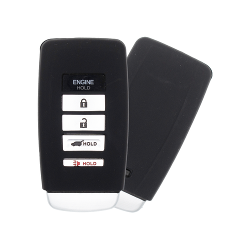Acura 5 Button Driver 2 Smart Key with Black Protective Silicone Cover KR537924100, 72147-TZ6-A61, 902 MHz - Refurbished, Grade C