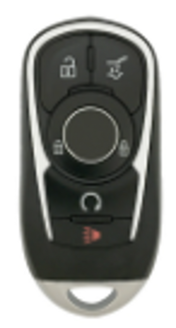 Buick 5 Button Smart Key Shell Replacement Case HYQ4EA, HYQ4AA, HYQ4ES - Aftermarket