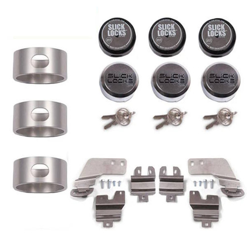 Slick Locks 2015-2021 Ford Full Size Transit Double Sliding Doors Complete Turn Key Kit - New