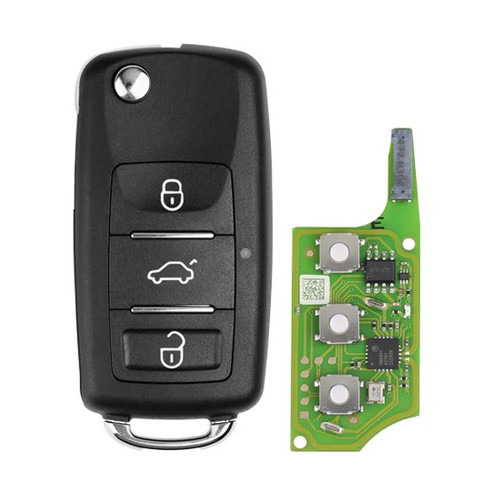 Xhorse VW Style 3 Button Universal Remote Key with Built-in XT27B Super Chip - XEB510EN 