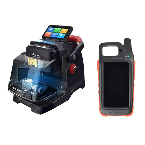 Xhorse Dolphin II XP-005L Portable Key Cutting Machine, with battery included + VVDI Key Tool Max Pro Bundle