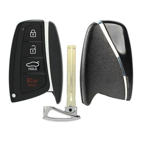 Hyundai 4 Button Smart Key Shell Replacement Case SY5DMFNA433, 95440-3V022, 95440-3N470 - Aftermarket