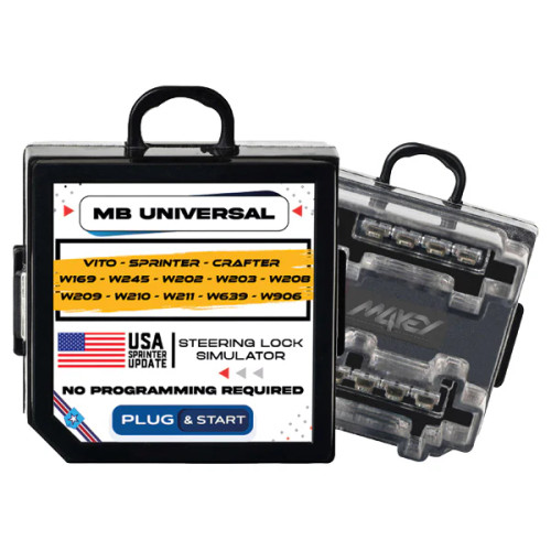 Mercedes Benz Vito Sprinter Crafter ELV ESL Electronic Steering Lock Emulator - Plug and Play