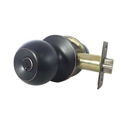 DeGuard Premium Oil Rubbed Bronze Entrance Knob Set Grade 3, SC1 Keyway