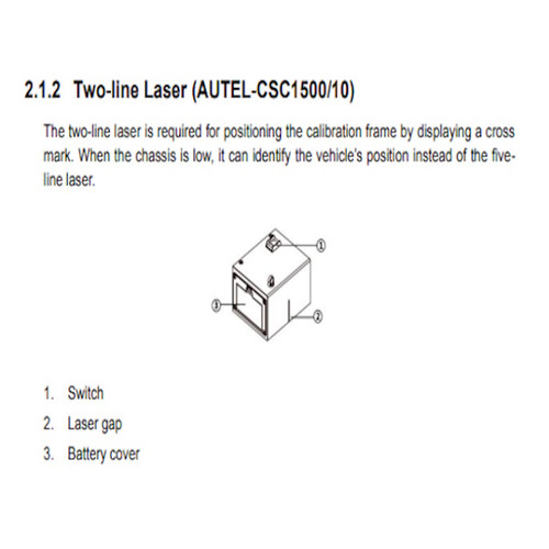 Autel CSC1500-10 Two Line Laser