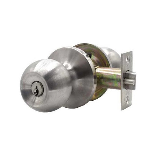 DeGuard Premium Stainless Steel Entrance Knob Set Grade 3, KW1 Keyway