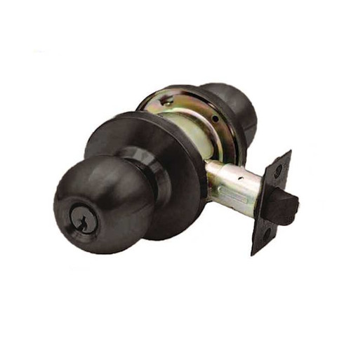 Kenaurd Commercial Door Knob Set  2-3/4" Standard Backset, Oil Rubbed Bronze, Classroom, Grade 2