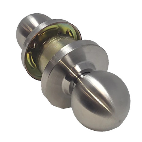 Kenaurd Commercial Door Knob Set 2-3/4" Standard Backset, Satin Chrome, Storeroom, Grade 2