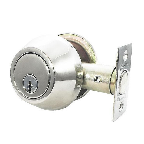 Kenaurd Premium Single Cylinder Deadbolt Lock Bright Chrome, SC1