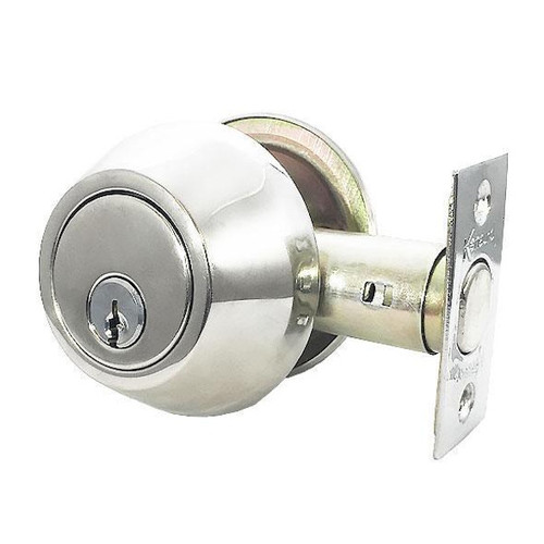Kenaurd Premium Single Cylinder Deadbolt Lock Bright Chrome, KW1