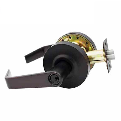 Kenaurd Commercial Lever Set Handle 2-3/4" Standard Backset, Oil Rubbed Bronze, Entrance, Grade 2
