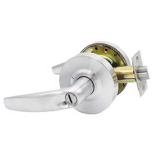 Kenaurd Commercial Lever Set Handle Contemporary Design,  2-3/4" Standard Backset, Satin Chrome, Privacy, Grade 2