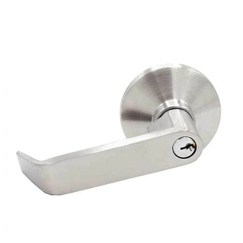Kenaurd Trim Lever For Push Bar Entrance, SC4 Keyway, Satin Chrome, Grade 2