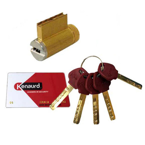 Kenaurd Key Controlled Key-In-Knob (KIK) Cylinder #06 Keyway, 26D Satin Chrome