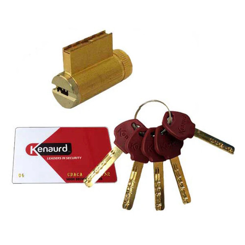 Kenaurd Key Controlled Key-In-Knob (KIK) Cylinder #06 Keyway, US3 Polished Brass