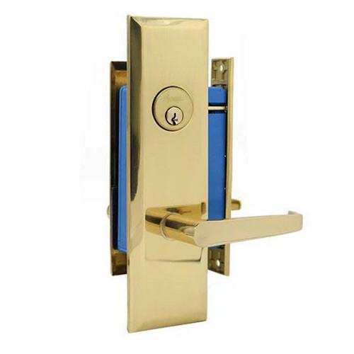 Kenaurd Heavy Duty Mortise Lock Set With Lever 2-3/4" (Larger) Backset, Left Handed, US3 Polished Brass Kenaurd Heavy Duty Mortise Lock Set With Lever 2-3/4" (Larger) Backset, Left Handed, US3 Polished Brass