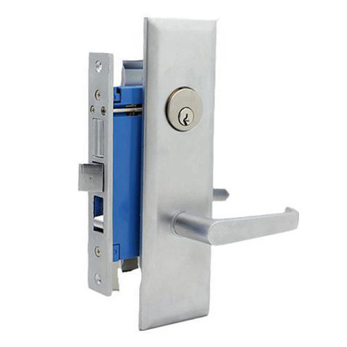 Kenaurd Heavy Duty Mortise Lock Set With Lever 2-3/4" (Larger) Backset, Right Handed, 26D Satin Chrome