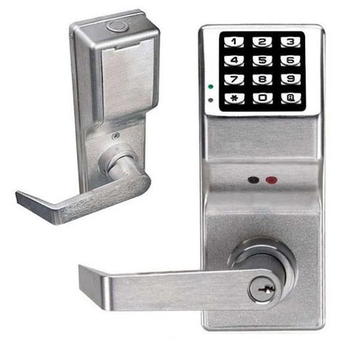 Alarm Lock Trilogy DL3200 Digital Keypad Lever Set With High Capacity Audit Trail and Privacy Feature, 26D Satin Chrome, Grade 1