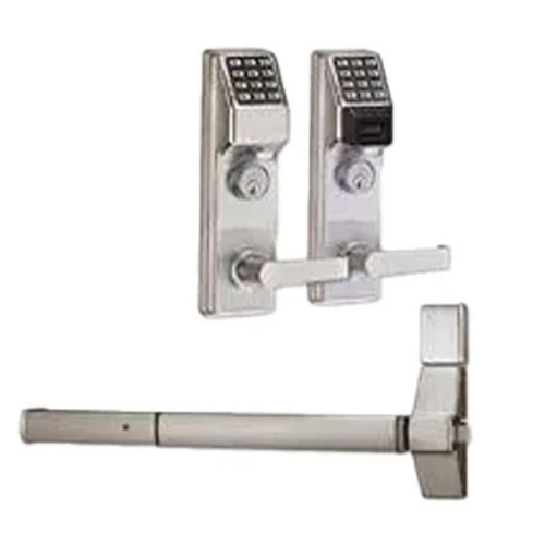 Alarm Lock Trilogy ETPDN Schlage Keyway For Exit Panic Hardware, Networx, Compatible With Marks M9900 Exit Bar, 26D Satin Chrome