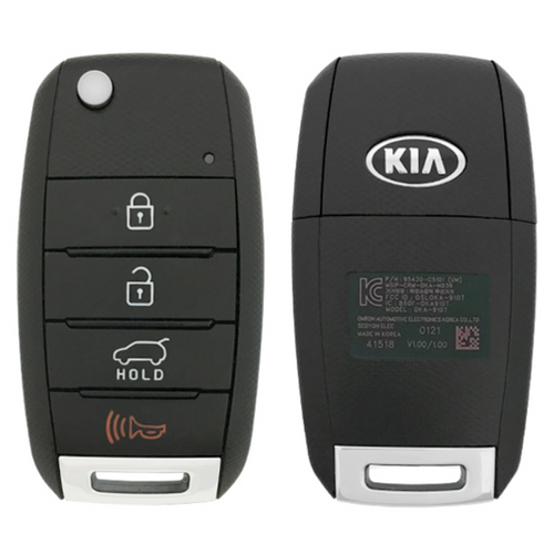 Kia 4 Button Remote Head Key OSLOKA-910T, 95430-C5101, 433 MHz - New OEM